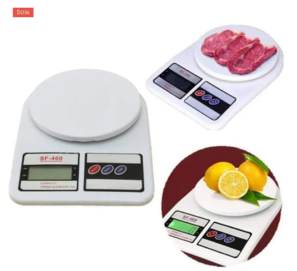 SF-400 Digital Kitchen Scale – 10KG High-Precision LCD Food Weighing Scale