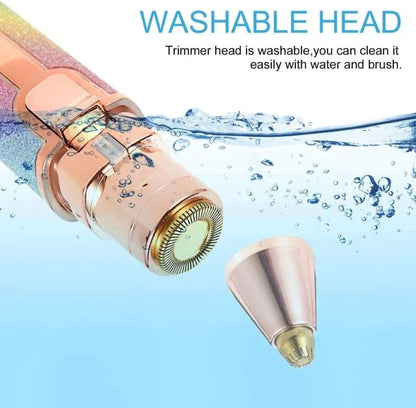 ✨ 2 in 1 Rechargeable Hair Remover for Women