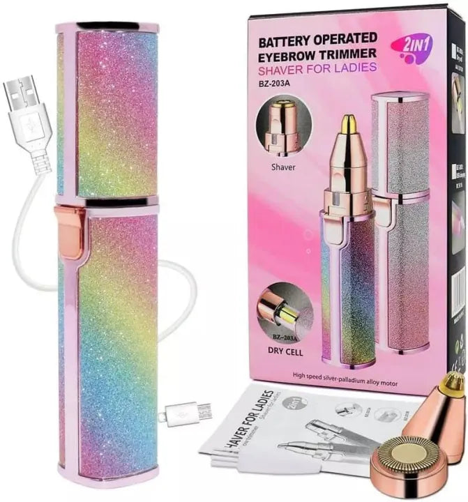 ✨ 2 in 1 Rechargeable Hair Remover for Women