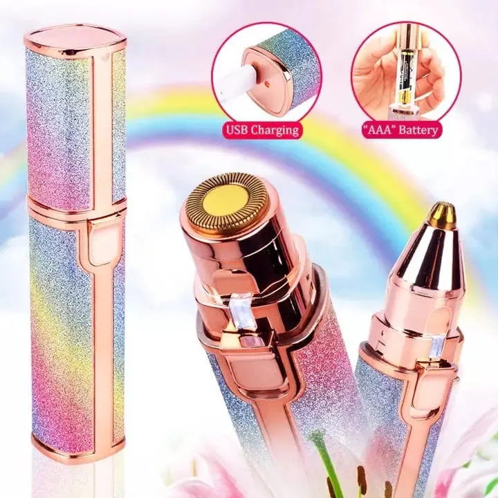 ✨ 2 in 1 Rechargeable Hair Remover for Women