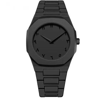 🖤 Fiber Aura Premium Arabic Dial Men’s Watch (Black Edition)