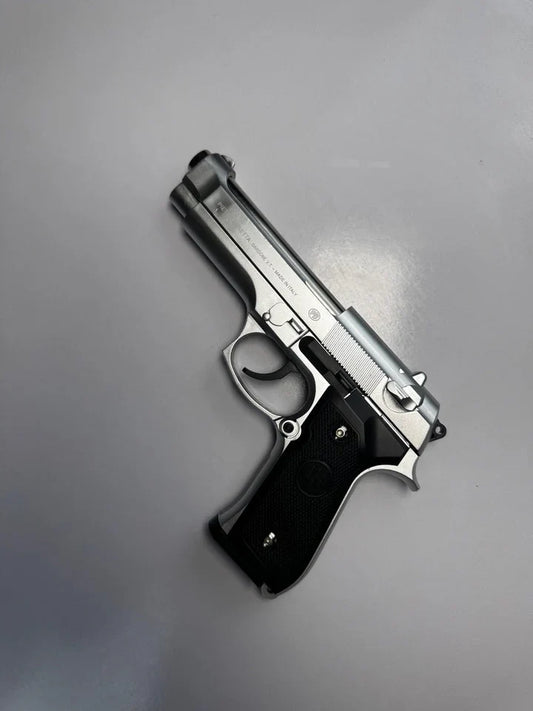 Silver Color M92 Beretta Airsoft Toy Gun – Realistic 6mm BB Pistol Replica for Safe Tactical Play